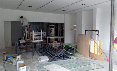 友情低碳環(huán)保漆施工現(xiàn)場【油漆品牌代理招商加盟】